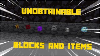 Unobtainable Blocks amp Items Addon  Updated [upl. by Erelia17]