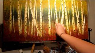 How to Paint Aspen Trees  step by step [upl. by Brackett404]