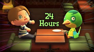 I Spent 24 Hours in Brewsters Cafe ☕😳  Animal Crossing New Horizons [upl. by Goodden]