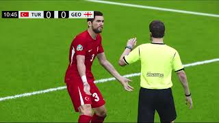 Turkey vs Georgia LIVE 2024 Euro Cup Full Match  Video game simulation PES 2021 [upl. by Noakes]