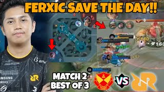 RRQ FERXIC SAVE THE DAY EPIC COMEBACK RRQ VS YOODO MATCH 2 [upl. by Eidod]