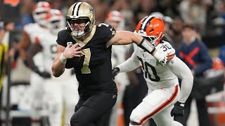 Taysom Hills best plays from 3TD game vs Browns  Week 11 [upl. by Annenn]