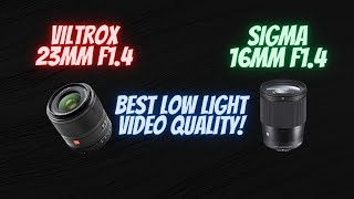 Viltrox 23mm f14 VS Sigma 16mm f14 Low light Video test [upl. by Hiroko345]