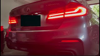 BMW M550i Stock Revs in Comfort and Sport Plus 4K 2160p [upl. by Nivel]