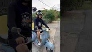 Helm motovlog 🗿 vespa vespavbb vespaindonesia vespaklasik vespaclassic shorts [upl. by Hungarian]