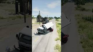 BeamNG Drive Realistic Freeway Crashes  411 [upl. by Nuj]