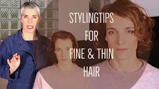 Styling Tips for Thin and Fine Hair [upl. by Margeaux884]