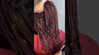 Beautiful Knotless Braids Neatly done 😍👌 shortsvideo shortsviral [upl. by Suhpoelc]