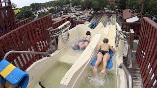 Mat Racer Water Slide at Schlitterbahn New Braunfels [upl. by Llehsor]