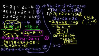 Solving a System of 3 Equations and 3 Variables with Substitution [upl. by Wald]