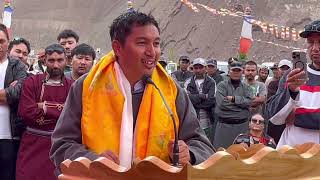 Former MP Jamyang Tsering Namgyal  declare Sham district  Khaltsi Zerthang 30082024 [upl. by Guod]