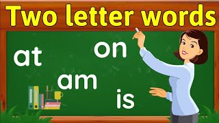 How to read and write two letter words  Two letter phonics words for kids  two letter Sight words [upl. by Chandos]