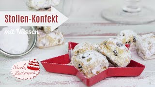 Stollen Konfekt mit Nüssen I Resteverwertung aus meiner Weihnachtsbäckerei I Nicoles Zuckerwerk [upl. by Eire]