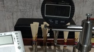 Measuring bassoon reeds Handmade without Tip Profiling machine [upl. by Pratt]