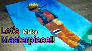 Drawing Naruto Uzumaki  step by step tutorial  anime naruto drawing [upl. by Ahsekel]