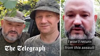 Two Russian soldiers predict their own deaths after arguing with commanding officer [upl. by Rebbecca]