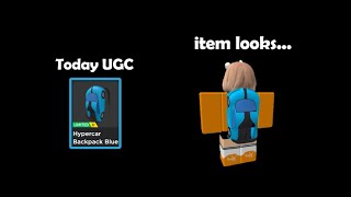 Free Limited UGC  Hypercar Backpack Blue sold out 🚫 [upl. by Lerraf]