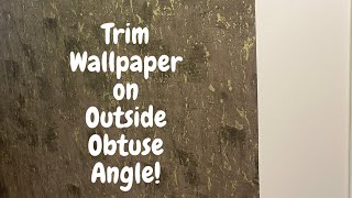 How to CutStop Wallpaper on an Outer Obtuse Corner  Spencer Colgan [upl. by Scully487]