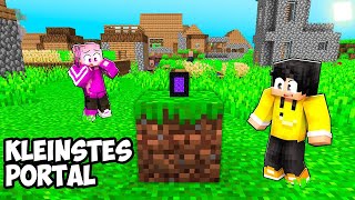 Wir finden das KLEINSTE PORTAL in Minecraft [upl. by Vasiliu104]