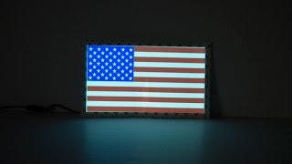 Light up American Flag Car Sticker Decal [upl. by Oel]