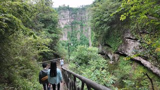 4K新昌徒步爬山路线 穿岩十九峰 24060105 曲折下山 旅游Vlog chinatravel xinchang mountain climbming sightseeing [upl. by Sorips964]