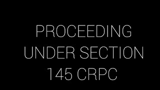 Section145 Crpc1898 Power Of Magistrate Under Section 145 [upl. by Anallese653]