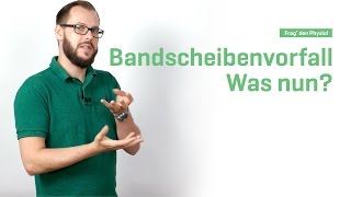 Was tun nach Bandscheibenvorfall  Frage den Physiotherapeuten [upl. by Aisatna913]