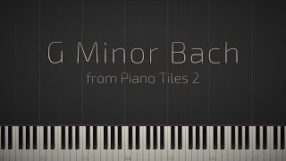 G Minor Bach  Piano Tiles 2 \\ Synthesia Piano Tutorial \\ Jacobs Piano [upl. by Earesed]