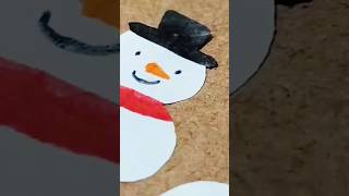 DIY paper Snowman cutting tutorial ✂️☃️ christmas papercraft diy snowman wintercraft ashoolali [upl. by Inod792]