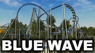 RCT3 Blue Wave  Flying Roller Coaster Manta  Tatsu HD [upl. by Atile585]