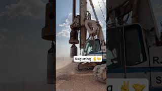 Auguring  civil work shorts construction [upl. by Chem]