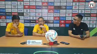 PSPS PEKANBARU VS SRIWIJAYA FC  BEGINI KATA COACH AJI SANTOSO [upl. by Shanleigh]