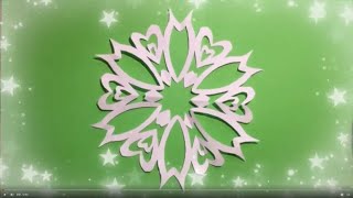 ✨ SNEEUWVLOK KNIPPEN 5 ✨ VOUWEN MET A4 PAPIER MAKKELIJK ✨ DIY SNOWFLAKES FROM PAPER [upl. by Aillicec]