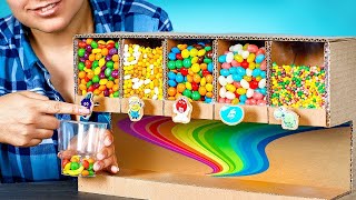 Comment fabriquer un distributeur automatique de bonbons en carton 🤯 [upl. by Eohce778]