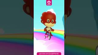 Rainbow O Rainbow  shorts  Jungle Friends Nursery Rhymes and Kids Song [upl. by Hamer990]