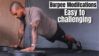 Burpee Variations for Beginners  7 Burpee Modifications [upl. by Edlun]