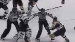 Marty McSorley Slashes Donald Brashear in the Face [upl. by Ahsenod]