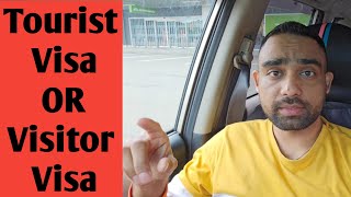 What is the difference between Tourist visa and Visitor visa I Marjana Traveller [upl. by Clary]