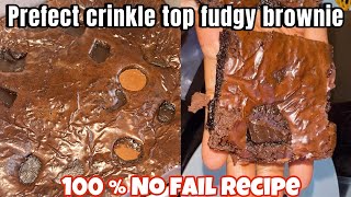 How to make crinkle top fudgy brownie  Brownie recipe in Tamil  Best fudgy brownie recipe [upl. by Ailehc637]