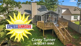 Express Sunrooms of Macon GA Before amp After Call Corey Turner 478 3979447 [upl. by Ahsilac]