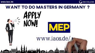 Master programs in Germany  Pre Master program  MEP [upl. by Neelra]