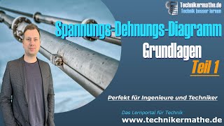 SpannungsDehnungsDiagramm Erklärung Teil 1  Maschinentechnik für Ingenieure amp Techniker 2024 [upl. by Farrell]