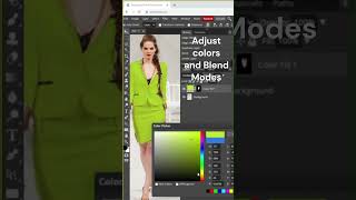 Change a woman dress color in Photopea  Photopea tutorial  Recolor in Photopea 22 [upl. by Enicar825]