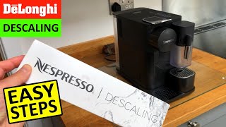 How to descale DeLonghi Nespresso Lattissima One My Machine Easy Steps [upl. by Fabrianna]