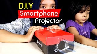 Bikin Bioskop Mini Di Rumah Dengan Smartphone Projector dari Kardus Bekas [upl. by Carilla]