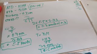 How to calculate speedtimedistance in navigation  Navigation Problem [upl. by Notfilc826]