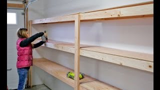 How to Build Garage Shelving  Easy Cheap and Fast [upl. by Dimitry]