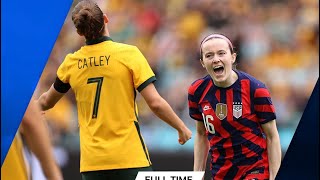 Matildas V USWNT Highlights  Lindsey Horan penalty goal  Live on 10  Paramount [upl. by Juliane427]