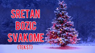 Sretan Božić svakome Official lyric video [upl. by Idurt54]