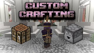 Custom Crafting with Commands Minecraft Bedrock Tutorial [upl. by Reiss]